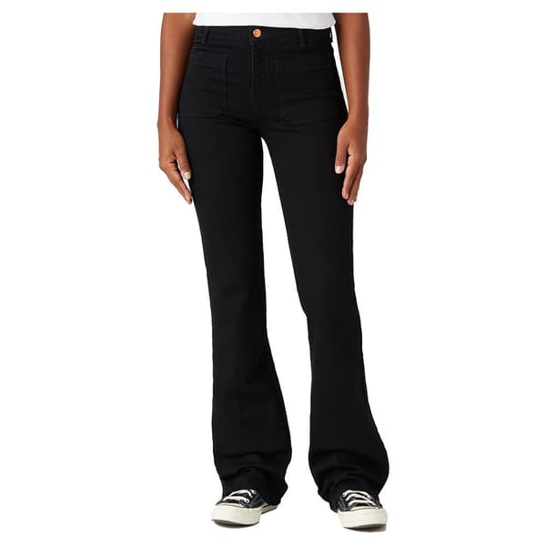 Wrangler Jeans Flare Svart 29 / 32 Kvinna