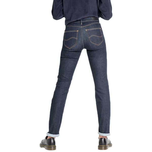 Lee Jeans Marion Straight Blå 31 / 33 Kvinde