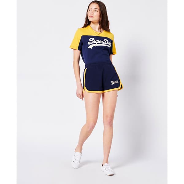 Superdry Shortsit Vintage Vl College Sininen L Nainen