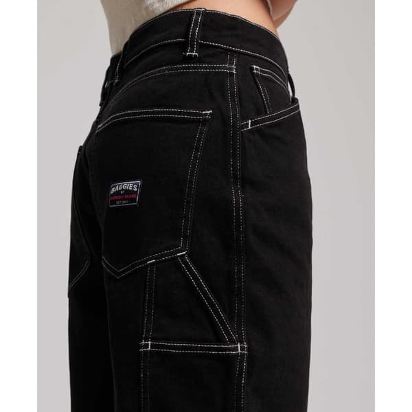 Superdry Jeans Contrast Carpenter Sort 28 / 32 Kvinde