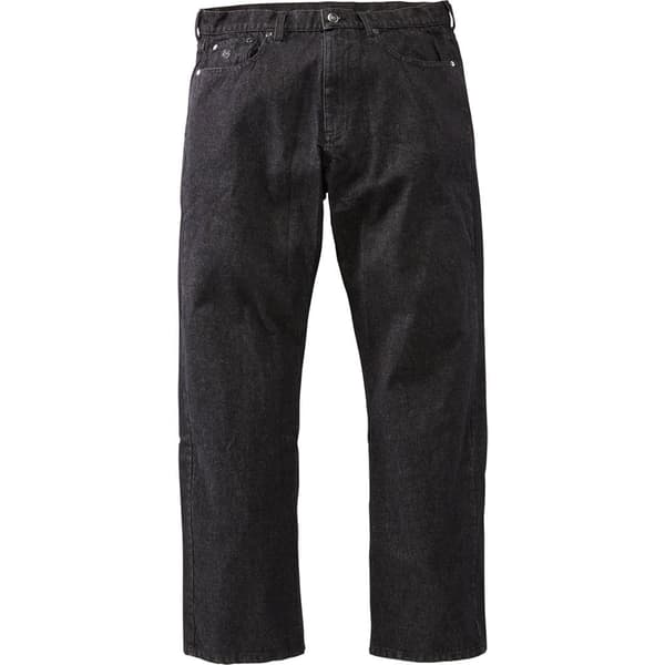 Es Housut Baggy Denim Musta 34 Mies