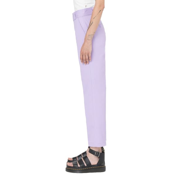 Dickies Byxor Phoenix Cropped Lila 30 Kvinna