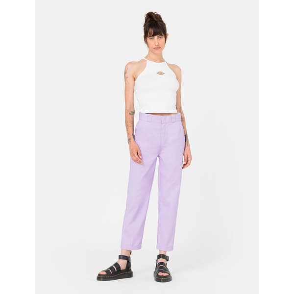 Dickies Byxor Phoenix Cropped Lila 30 Kvinna