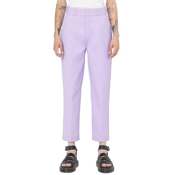 Dickies Byxor Phoenix Cropped Lila 30 Kvinna