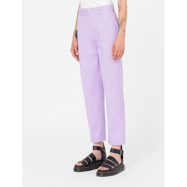 Dickies Byxor Phoenix Cropped Lila 29 Kvinna