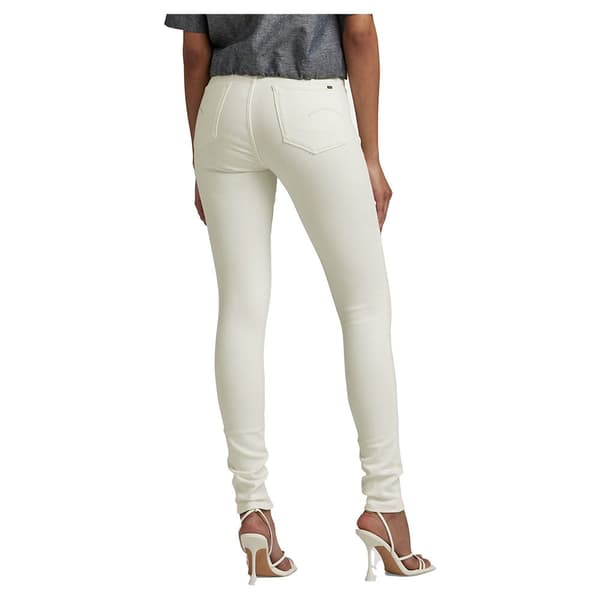 G-star Jeans Med Hög Midja 3301 Skinny Fit Vit 27 / 32 Kvinna