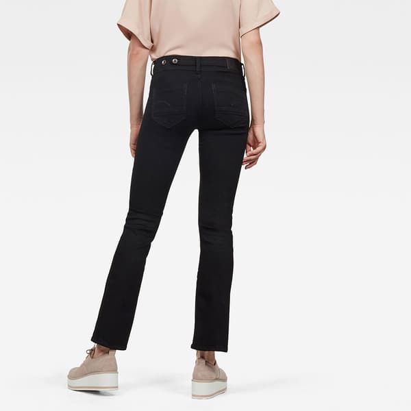 G-star Jeans Midge Mid Waist Bootcut Svart 24 / 30 Kvinna