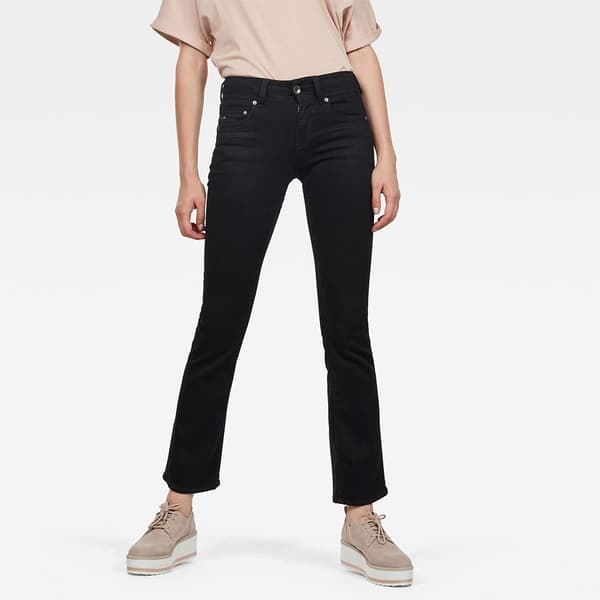 G-star Jeans Midge Mid Waist Bootcut Svart 24 / 30 Kvinna