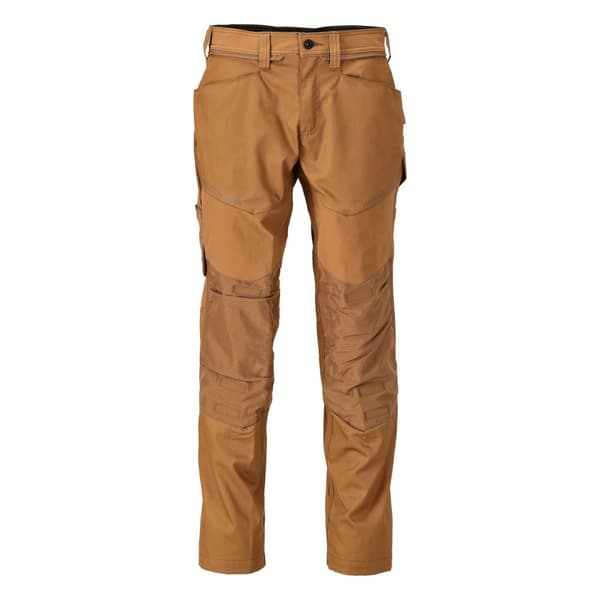 Mascot Stora Byxor Med Knäskyddsfickor Customized 22479 Brun 50 / 35