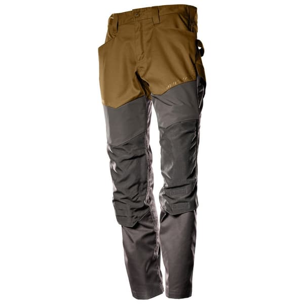 Mascot Stora Byxor Med Knäskyddsfickor Customized 22479 Brun 44 / 30