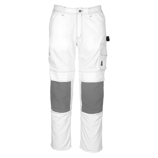Mascot Stora Byxor Med Knäskyddsfickor Hardwear 05079 Vit 66 / 32