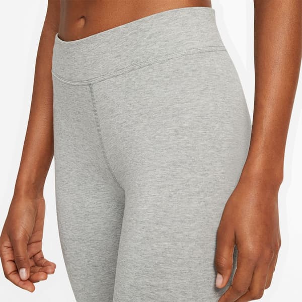 Nike Mid Rise Leggingsit Sportswear Essential Harmaa XS Nainen