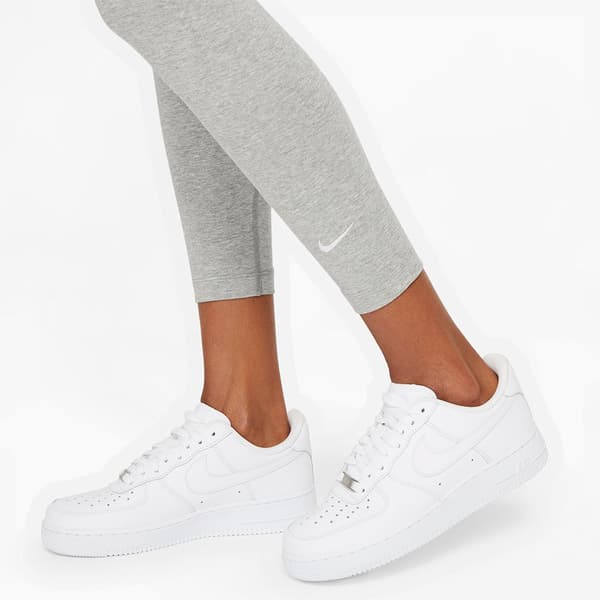 Nike Mid Rise Leggingsit Sportswear Essential Harmaa XS Nainen