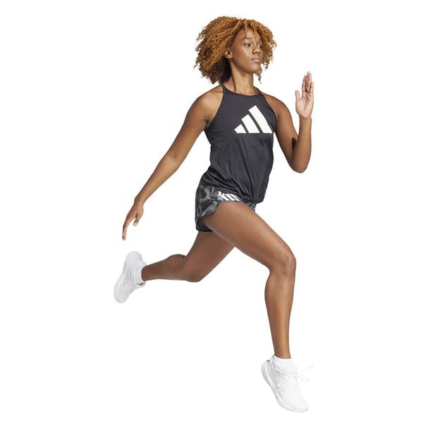 Adidas Shorts Own The Run Excite Aop 4´´ Svart XS Kvinna