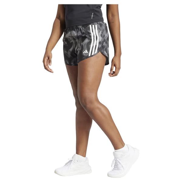 Adidas Shorts Own The Run Excite Aop 4´´ Svart XS Kvinna