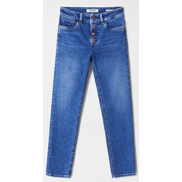Salsa Jeans Farkut Destiny Crop Slim Fit Buttons In The Front Sininen 29 / 28 Nainen