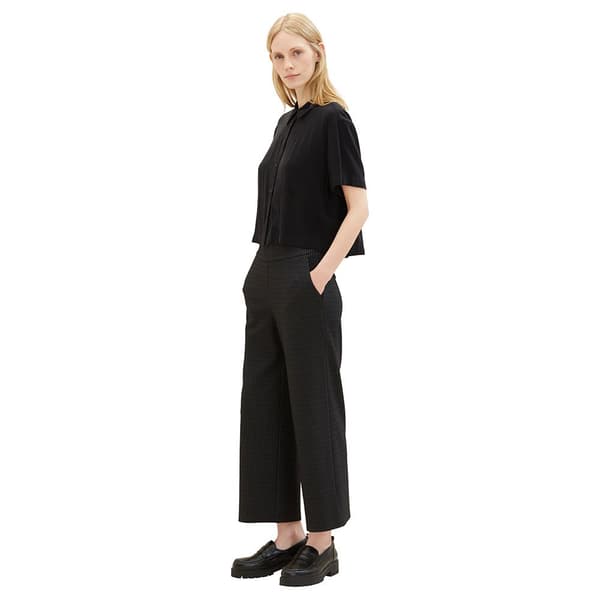Tom Tailor Bukser 1038086 Checked Culotte Grå 34 / 28 Kvinde