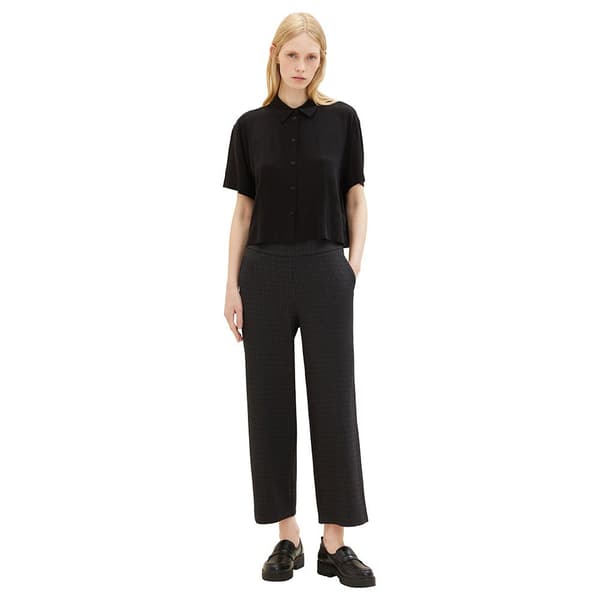 Tom Tailor Bukser 1038086 Checked Culotte Grå 34 / 28 Kvinde