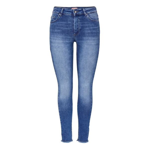 Only Farkut Blush Life Mid Waist Skinny Ankle Raw Rea12187 Sininen S / 30 Nainen