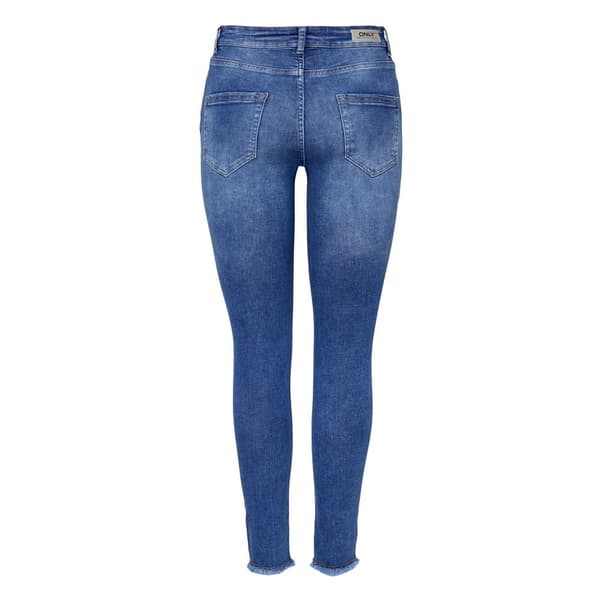 Only Farkut Blush Life Mid Waist Skinny Ankle Raw Rea12187 Sininen S / 30 Nainen