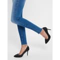 Pikkukuva 6 / 7: Only Farkut Blush Life Mid Waist Skinny Ankle Raw Rea12187 Sininen S / 30 Nainen