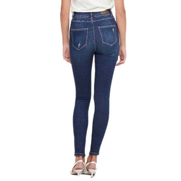 Only Jeans Mila Life High Waist Skinny Ankle Bk375 Blå 26 / 30 Kvinde
