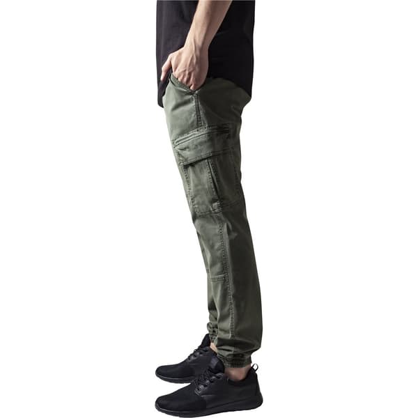 Urban Classics Cargo Twill Bukser Washed Grøn 36 Mand