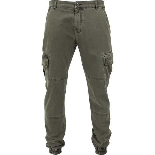 Urban Classics Cargo Twill Bukser Washed Grøn 36 Mand
