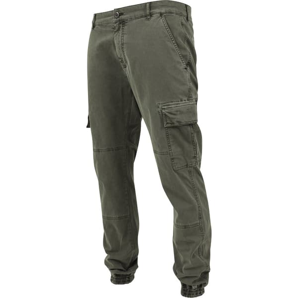 Urban Classics Cargo Twill Bukser Washed Grøn 36 Mand