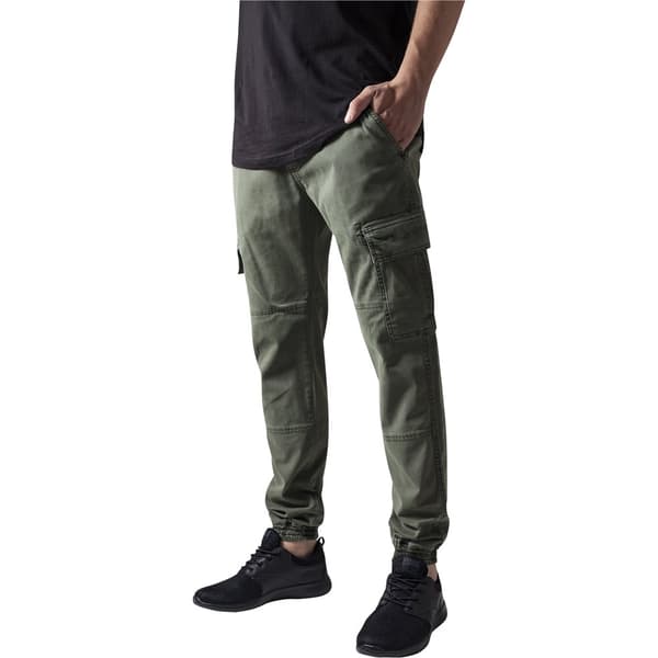 Urban Classics Cargo Twill Bukser Washed Grøn 36 Mand