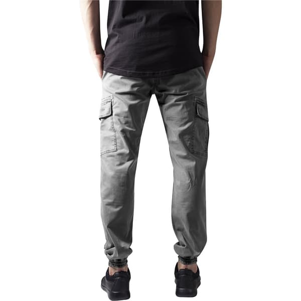 Urban Classics Cargo Twill Byxor Washed Grå 34 Man