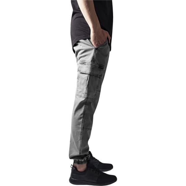 Urban Classics Cargo Twill Byxor Washed Grå 34 Man