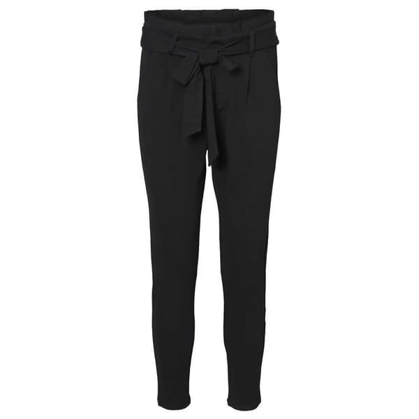 Vero Moda Byxor Eva Hr Loose Paperbag Svart L / 36 Kvinna