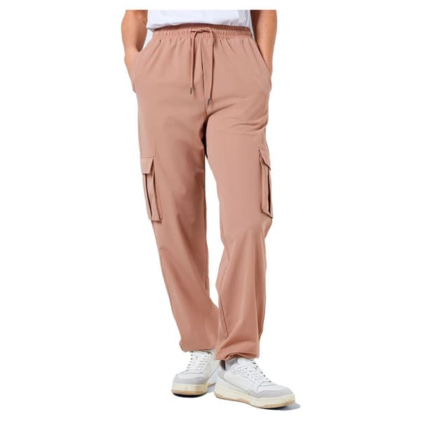 Noisy May Korkeavyötäröiset Cargo-housut Kirby Woven Beige S Nainen