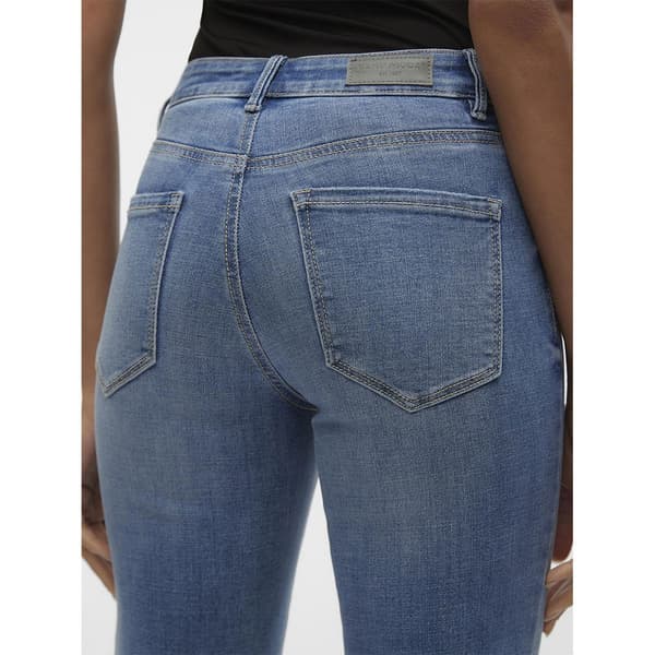 Vero Moda Jeans Med Mellemtalje Flash Straight Fit Li347 Blå M / 32 Kvinde