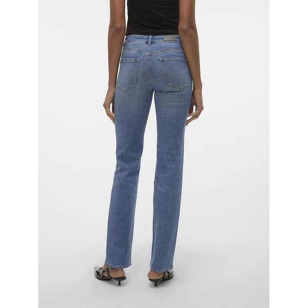 Vero Moda Jeans Med Mellemtalje Flash Straight Fit Li347 Blå M / 32 Kvinde