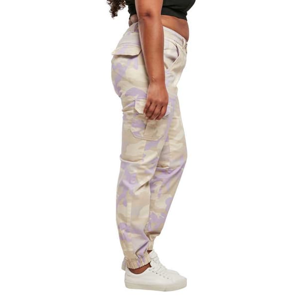 Urban Classics Cargobukser Med Mellemtalje Camo Grå 27 Kvinde