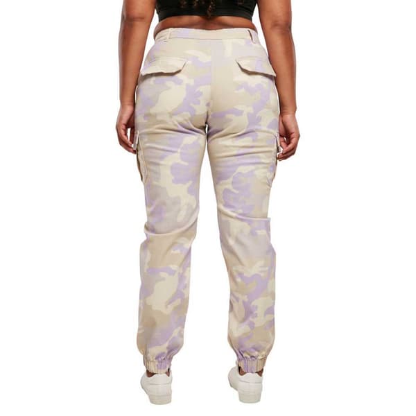 Urban Classics Cargobukser Med Mellemtalje Camo Grå 27 Kvinde