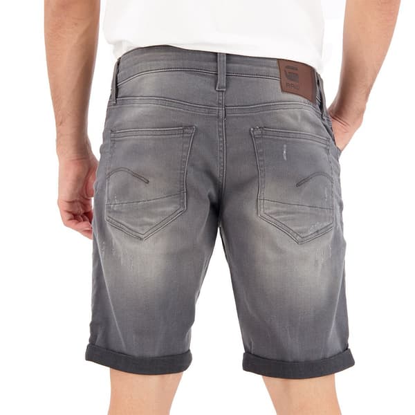 G-star Denim Shorts 3301 Slim 1/2 Grå 34 Mand