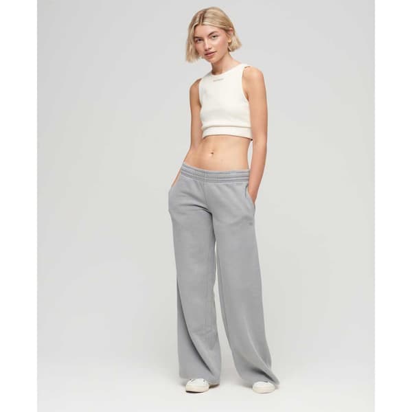 Superdry Joggare Vintage Wash Straight Grå L Kvinna
