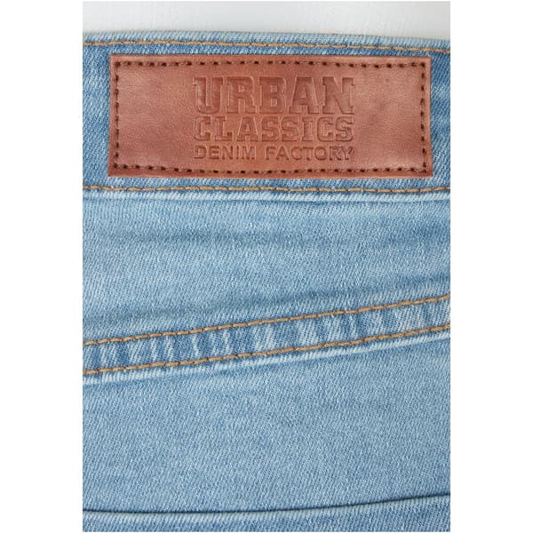 Urban Classics Denimshorts Med Mellemtalje Organic Stretch Blå 28 Kvinde