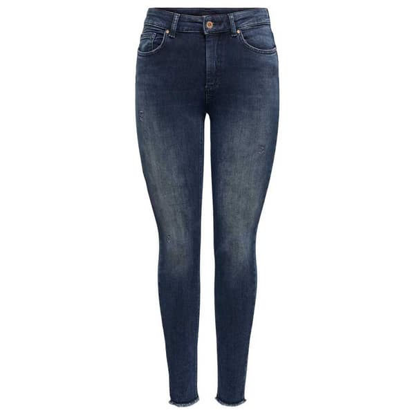 Only Jeans Blush Life Mid Waist Skinny Ankle Blå XS / 32 Kvinna