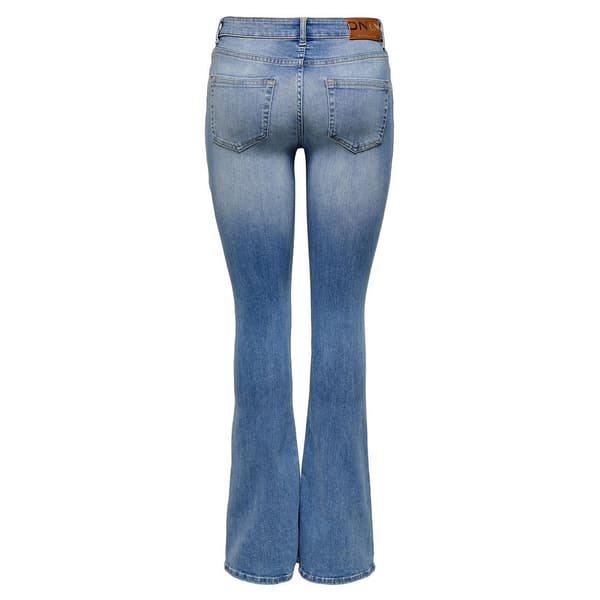 Only Jeans Med Mellemtalje Blush Flared Tai467 Blå L / 32 Kvinde
