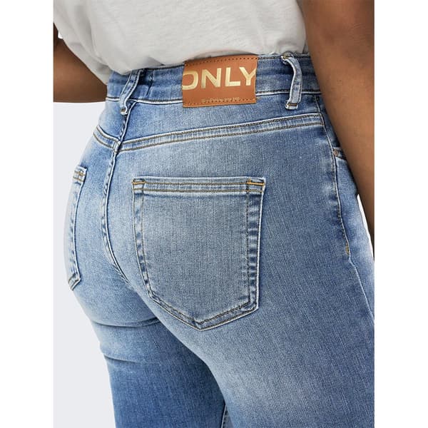 Only Jeans Med Mellemtalje Blush Flared Tai467 Blå L / 32 Kvinde