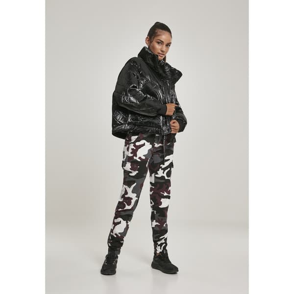 Urban Classics Byxor Waist Cargo Röd 26 Kvinna