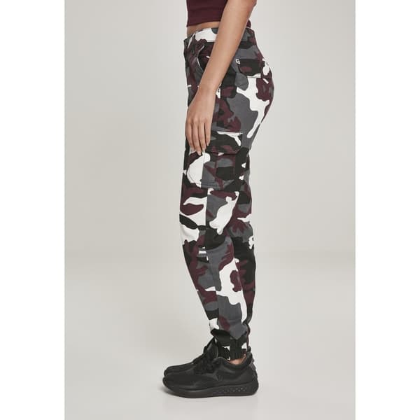 Urban Classics Byxor Waist Cargo Röd 26 Kvinna