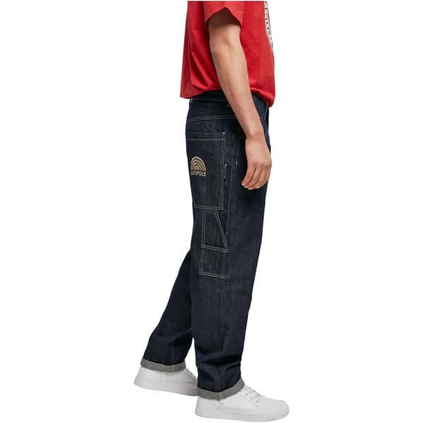 Southpole Jeans Med Mellemtalje Embroidery Blå 30 Mand