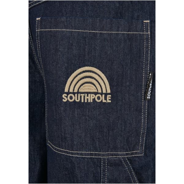 Southpole Jeans Med Mellemtalje Embroidery Blå 30 Mand