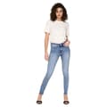 Miniatyrbild 5 av 8: Only Jeans Med Mid Midja Blush Skinny Fit Ank Raw Rea694 Blå M / 32 Kvinna
