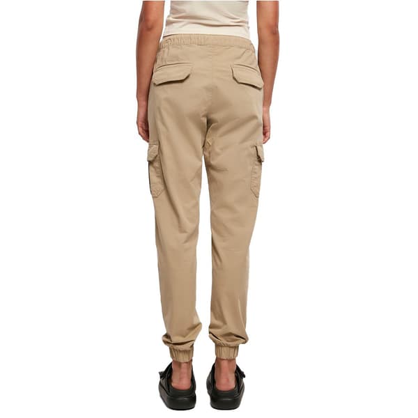 Urban Classics Høj Talje Bukser Cargo Beige S Kvinde